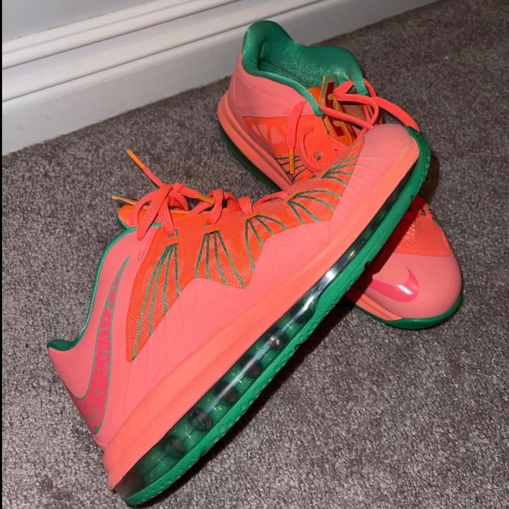 Mens LIMITED EDITION Lebron X Low - Watermelon